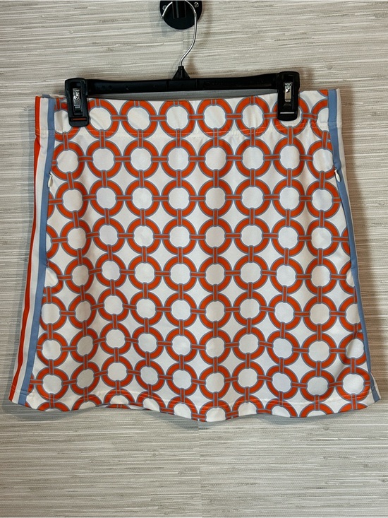 Gretchen Scott Designs Dresses & Skirts - Gretchen Scott Skort M Orange Light Blue Nautical Geometric Interlocking Circle